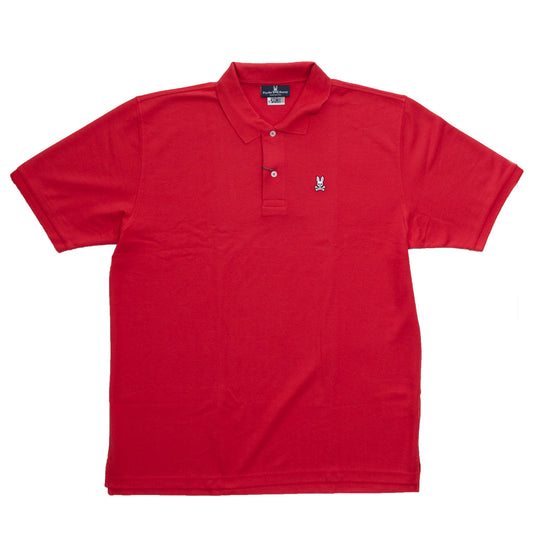 Playera Psycho Bunny Roja Tipo Polo